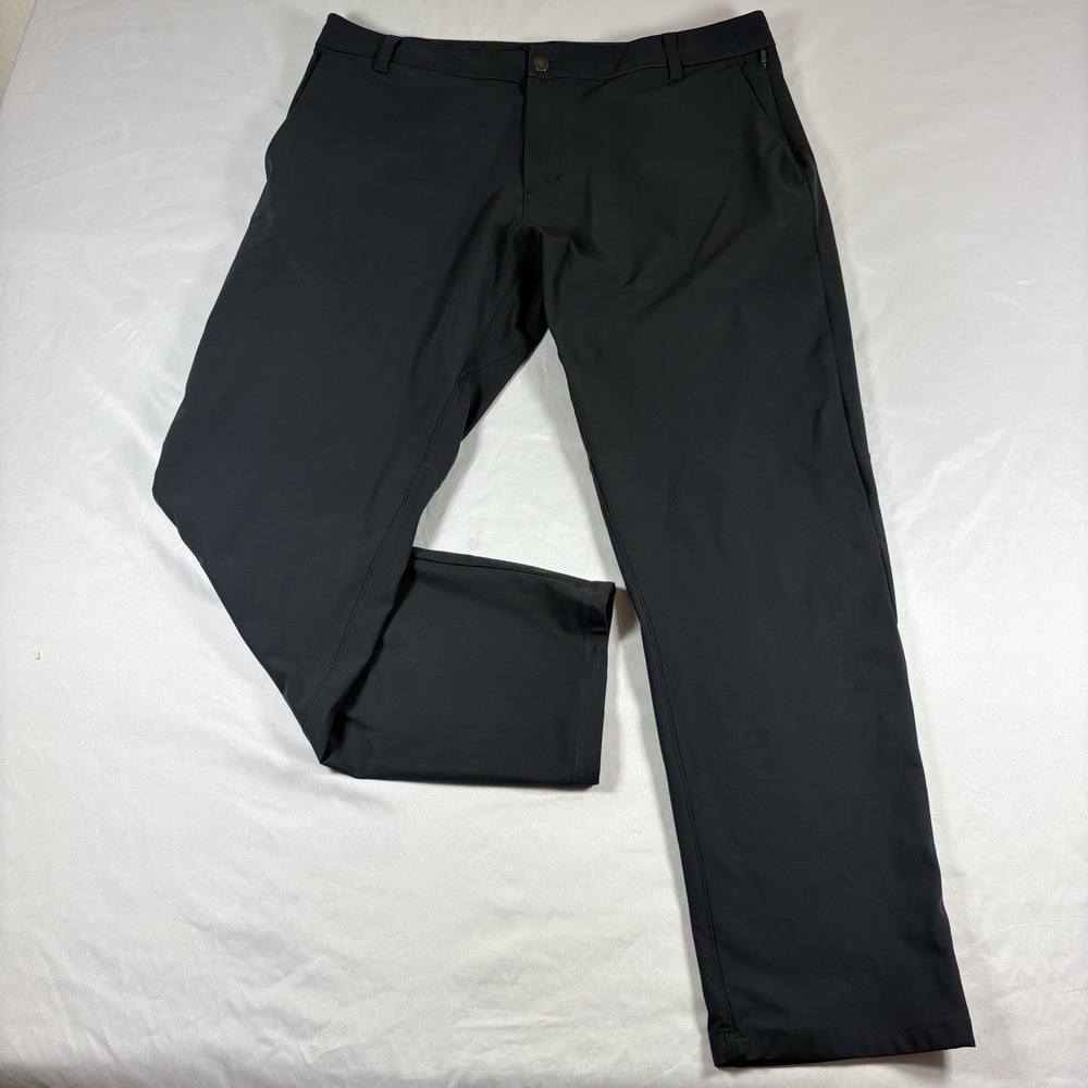 Lululemon Pants Mens 38 Black Commission Classic‎ Fit Warpstreme Chino 38x31